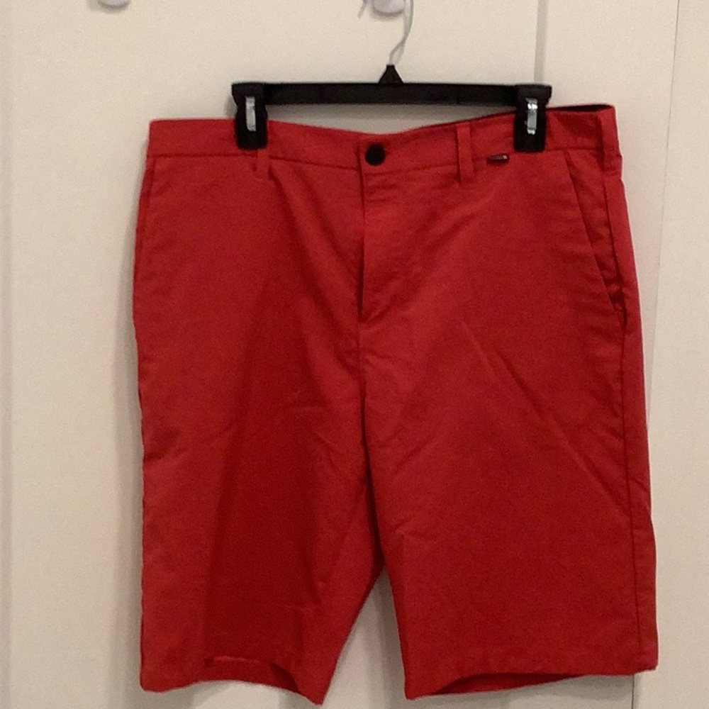 Hurley red shorts from Buckle.